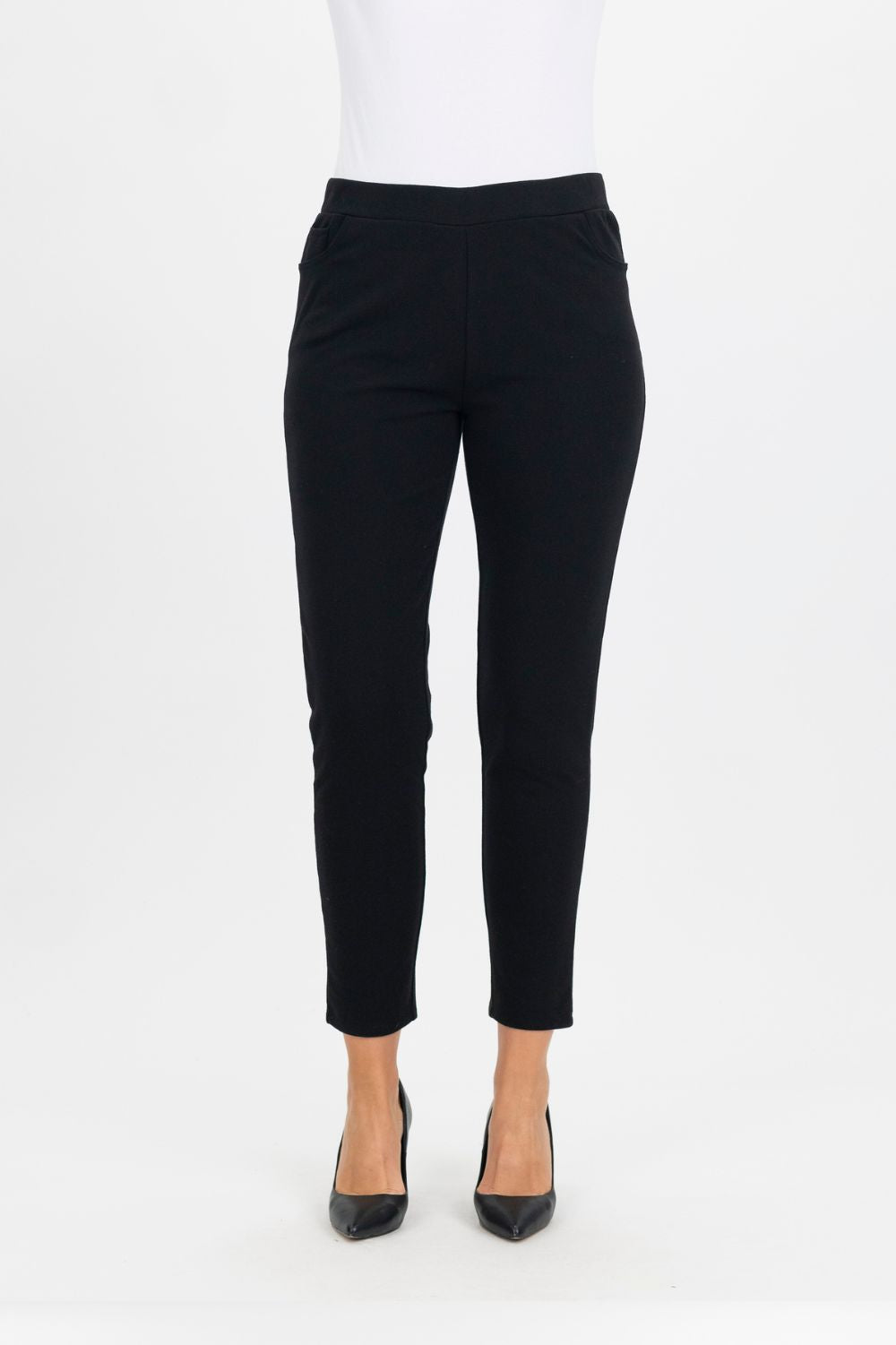 Renoma Inside  Brushed Pant | Black | Silvermaple Boutique