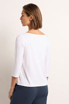 Mela Purdie Relaxed Boat Neck | White F01 2630 | Silvermaple Boutique