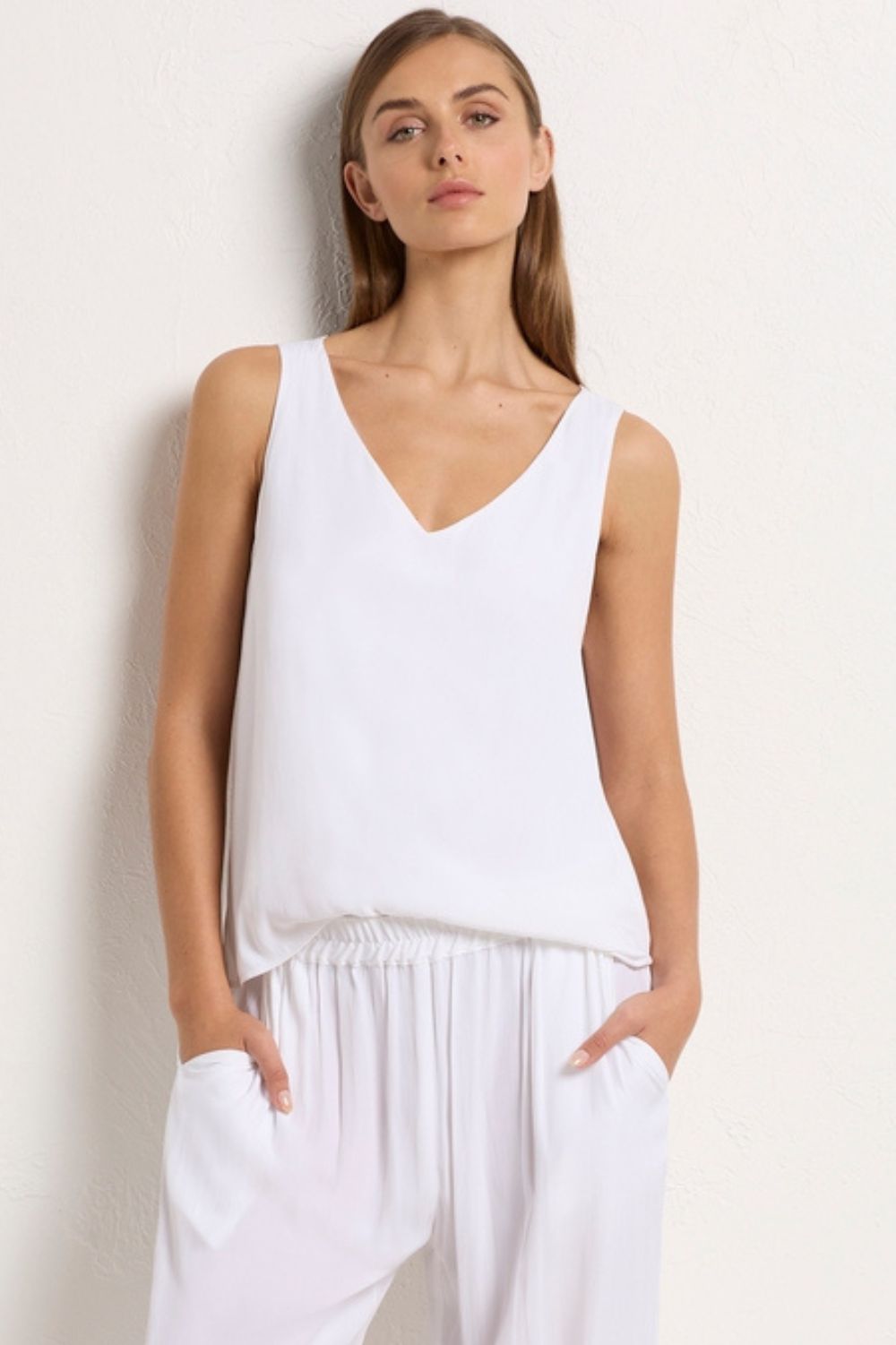 Mela Purdie_Audrey Tank | White | Silvermaple Boutique