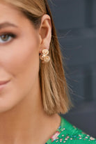 Adorne Mini Daisy Hoop Earrings | Gold_Silvermaple Boutique