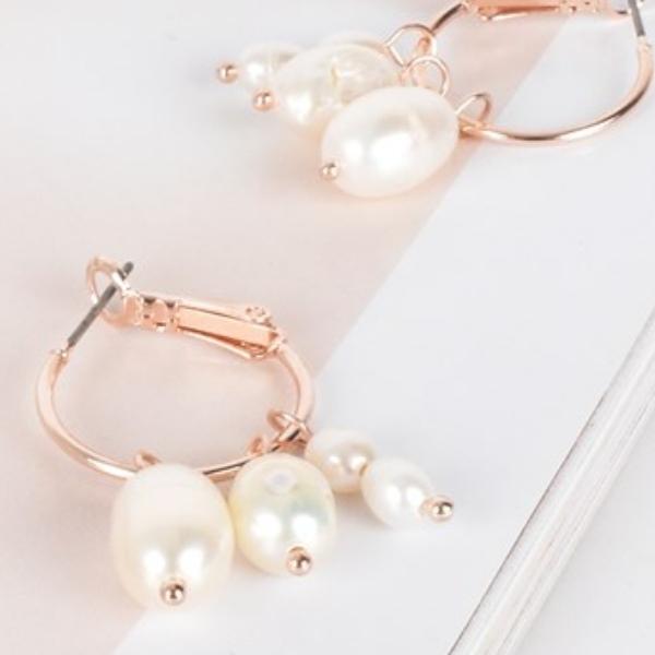 Adorne Pearl Drop Hook | Rose_Silvermaple Boutique