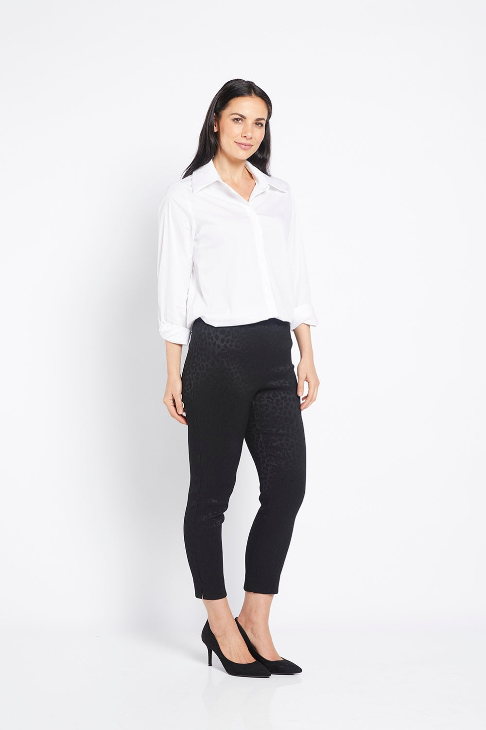 Quinn Classic Pant | Misty Spot | Silvermaple Boutique