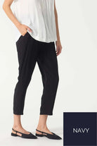 Mela Purdie Soft Capri Pant | Navy | F67 1615_Silvermaple Boutique