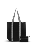 Punch Neoprene Neoprene Stripe Tote | Black/White_Silvermaple Boutique