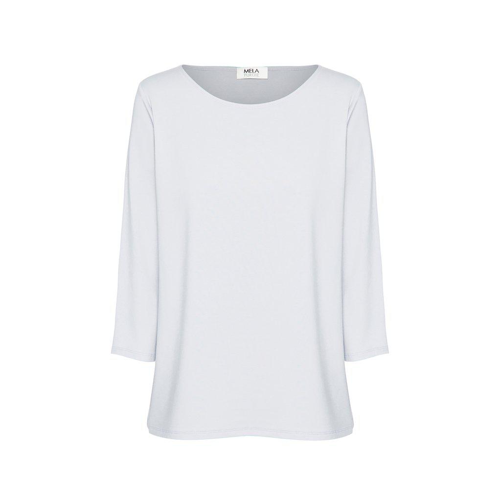 Mela Purdie Relaxed Boat Neck | White F01 2630 | Silvermaple Boutique