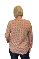  Lara Shirt | Geometric Pink - Silvermaple Boutique