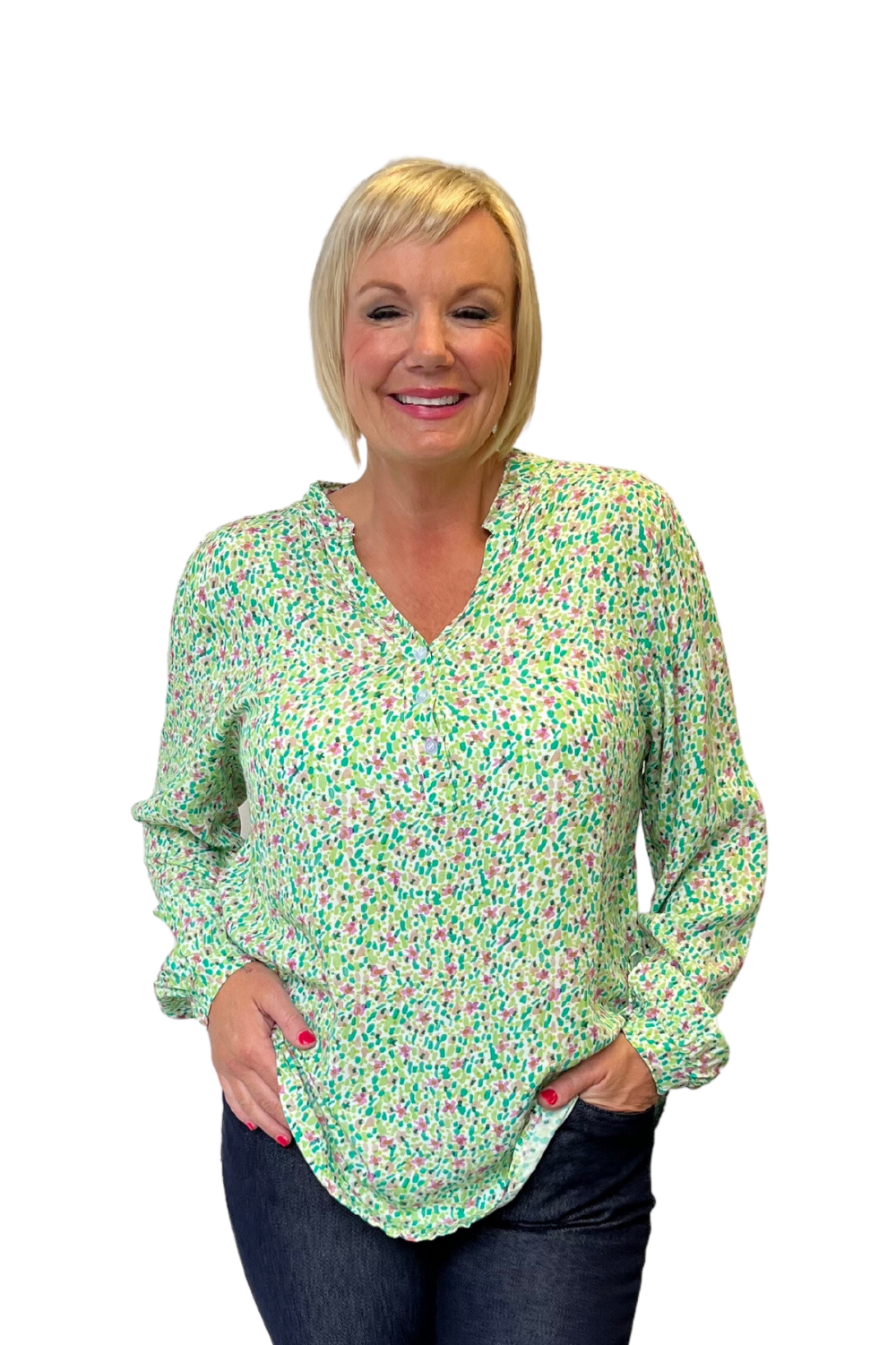 Bella Shirt | Matisse Green Multi - Silvermaple Boutique