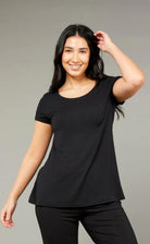 Tani Swing Tee | Black | 79375_Silvermaple Boutique