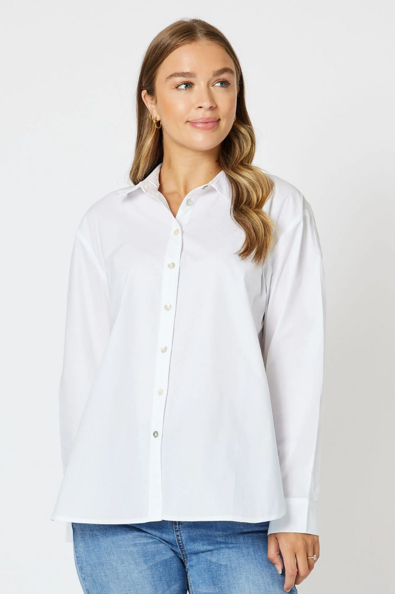 Classic Shirt | White | Silvermaple Boutique