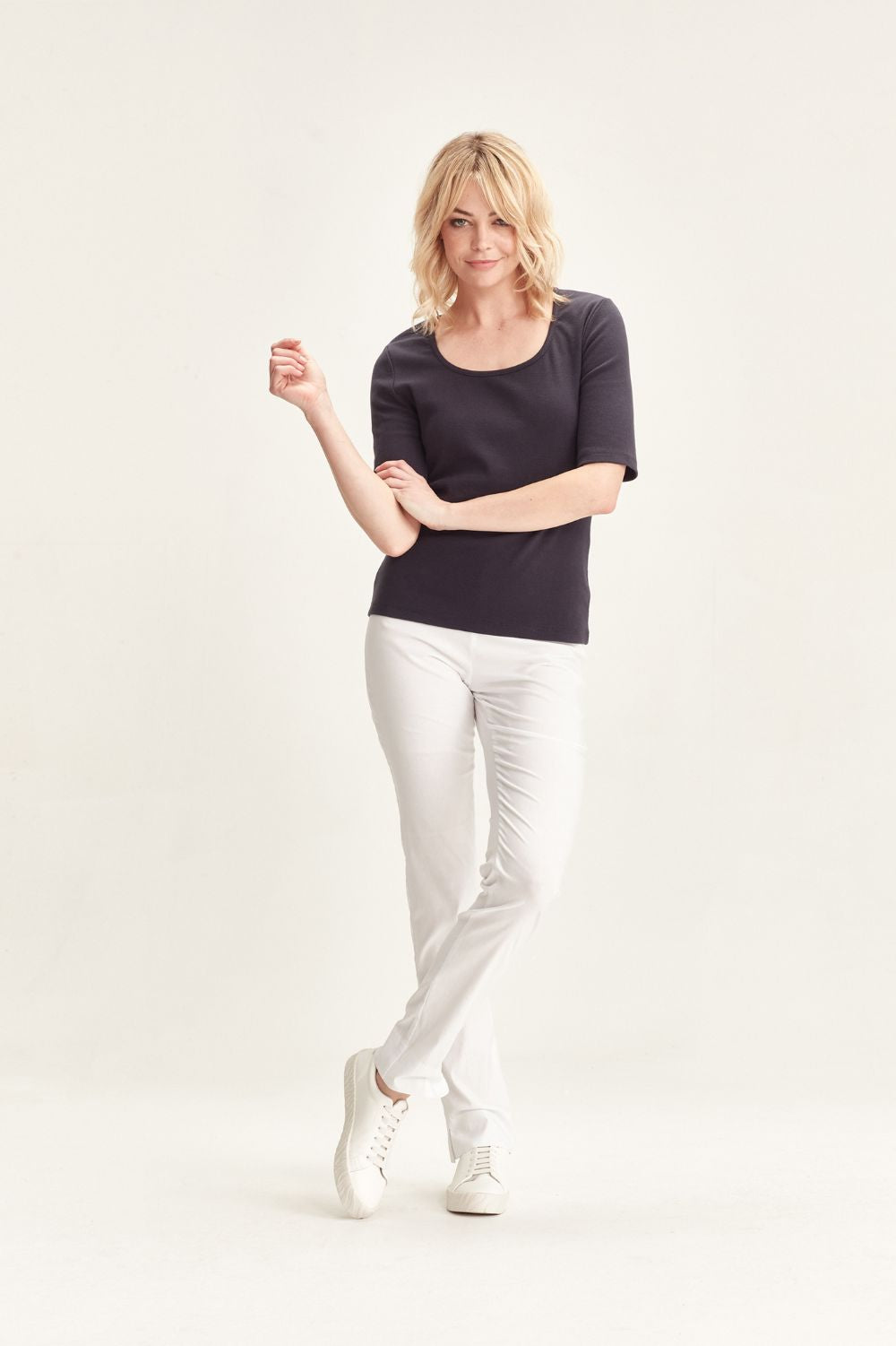 Verge Acrobat Slim Pant | White_Silvermaple Boutique